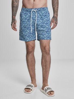 Мъжки бански в синьо Urban Classics Floral
