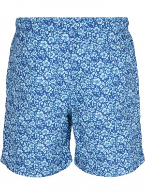 Мъжки бански в синьо Urban Classics Floral