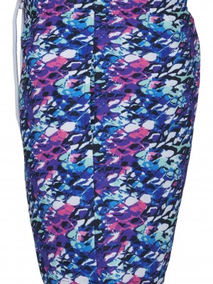 Мъжки бански в синьо и розово Urban Classics Multicolor 