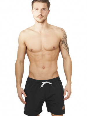 Мъжки бански в черно Urban Classics Block 