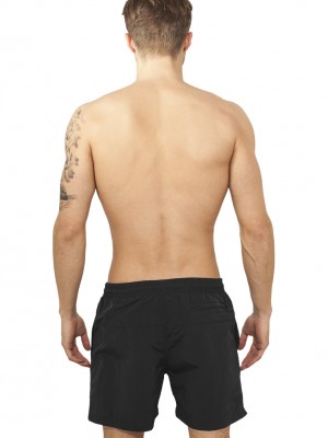 Мъжки бански в черно Urban Classics Block 