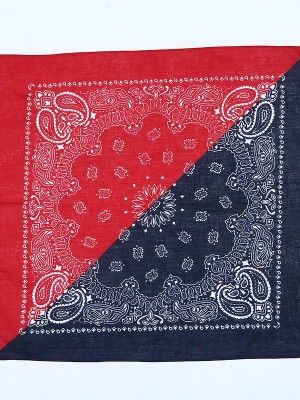 Кърпа за глава бандана HoodStyle Bandana двуцветна - тъмносиньо-червено