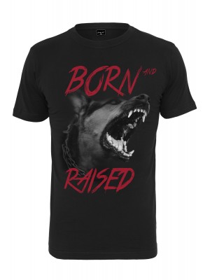 Мъжка тениска в черно Мister Tee Born & Raised