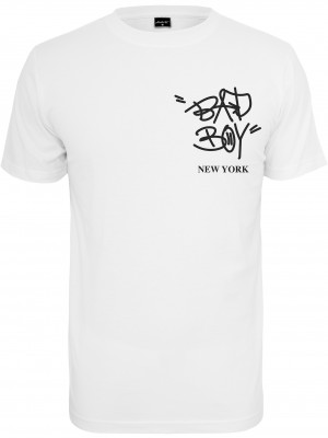 Мъжка тениска в бяло Мister Tee Bad
