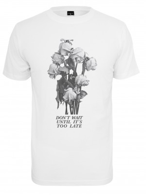 Мъжка тениска в бяло Mister Tee Don´t  Wait Rose 