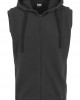 Мъжки суичър в черно Urban Classics Sleeveless Terry Zip Hoody, Urban Classics, Суичъри с цип - Complex.bg