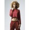 Дамски суичър в цвят бордо Urban Classics Ladies Cropped Terry Hoody 