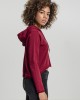 Дамски суичър в цвят бордо Urban Classics Ladies Cropped Terry Hoody, Urban Classics, Суичъри - Complex.bg