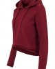 Дамски суичър в цвят бордо Urban Classics Ladies Cropped Terry Hoody, Urban Classics, Суичъри - Complex.bg