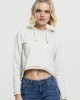 Дамски суичър в бял меланж Urban Classics Ladies Cropped Terry Hoody, Urban Classics, Суичъри - Complex.bg