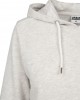 Дамски суичър в бял меланж Urban Classics Ladies Cropped Terry Hoody, Urban Classics, Суичъри - Complex.bg