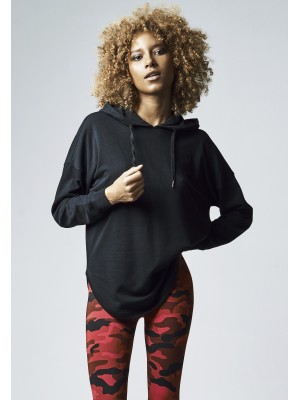 Дамски суичър в черно Urban Classics Ladies Oversized Terry Hoody 