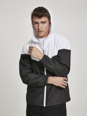 Мъжко яке Urban Classics 2-Tone Tech в бял и черен цвят
