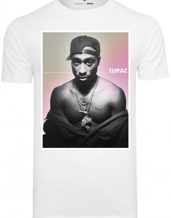 Мъжка тениска Mister Tee 2pac Afterglow в бял цвят, Mister Tee, Тениски - Complex.bg