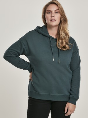Дамски суичър в тъмнозелено Urban Classics Ladies Hoody