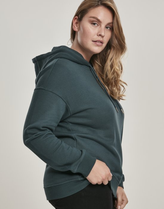 Дамски суичър в тъмнозелено Urban Classics Ladies Hoody, Urban Classics, Суичъри - Complex.bg