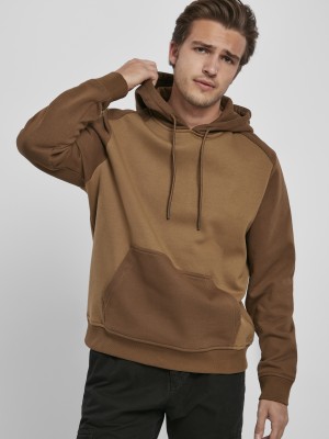 Мъжки суичър Urban Classics 2-Tone в кафяво midground/darkground 