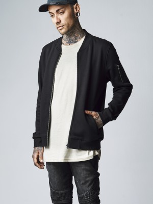 Мъжко яке, тип бомбър Urban Classics в черен цвят