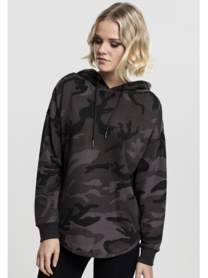 Дамски суичър в тъмносив камуфлаж Urban Classics Ladies Oversized Camo Hoody 