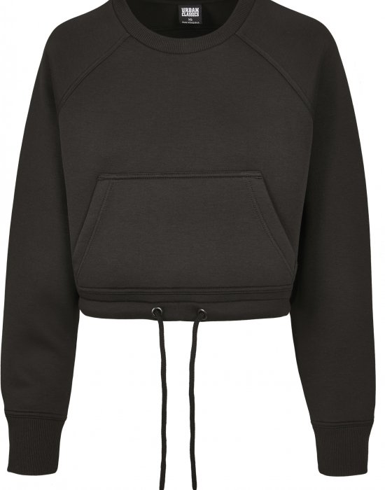 Къс дамски пуловер Urban Classics в черно, Urban Classics, Блузи - Complex.bg