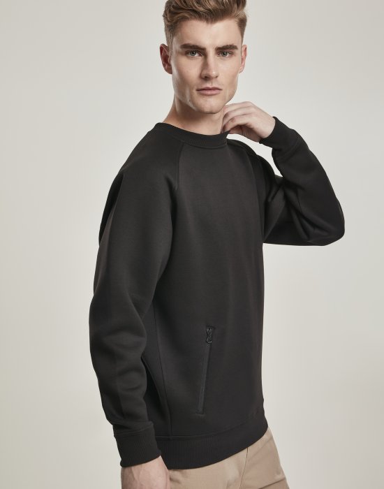 Мъжки пуловер Urban Classics с реглан ръкави в черно, Urban Classics, Блузи - Complex.bg