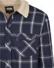 Мъжко тънко яке Urban Classics Sherpa Lined Shirt в тъмносин цвят, Urban Classics, Якета Пролет / Есен - Complex.bg