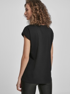 Дамска черна тениска MIster Tee Ladies No Wifi