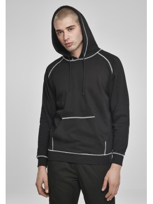Мъжки суичър в черно Urban Classics Contrast Stitching Hoody