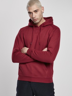 Мъжки суичър в цвят бордо Urban Classics Blank Hoody 