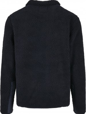 Мъжко яке Urban Classics Sherpa в тъмносин цвят