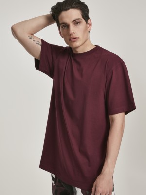 Мъжка тениска Urban Classics Tallвъв винено червено redwine