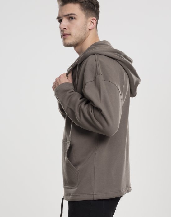 Мъжки суичър в сиво Urban Classics Zip HoodyLong Sweat Zip Hoody, Urban Classics, Суичъри с цип - Complex.bg