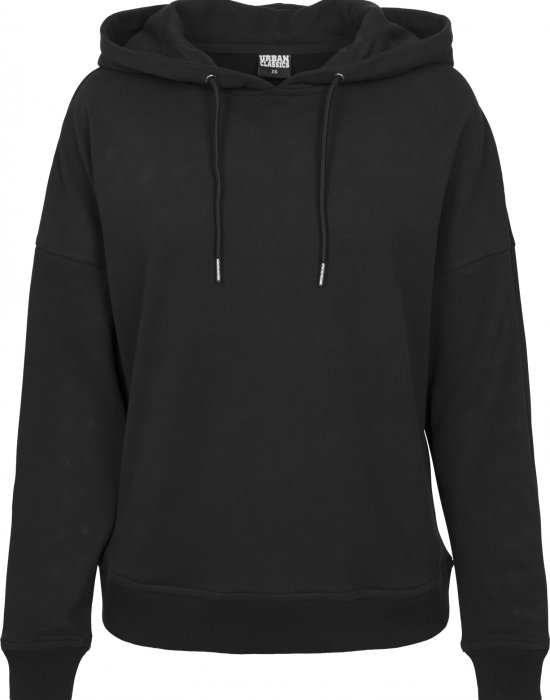 Дамски суичър в черно Urban Classics Ladies Laced-Up Hoody, Urban Classics, Суичъри - Complex.bg