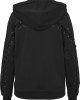 Дамски суичър в черно Urban Classics Ladies Laced-Up Hoody, Urban Classics, Суичъри - Complex.bg