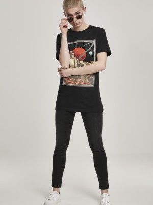 Дамска тениска Mister Tee Distant Planet в черен цвят