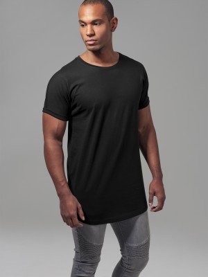 Изчистена мъжка тениска Urban Classics в черно