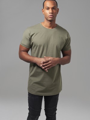 Изчистена мъжка тениска Urban Classics в цвят маслина
