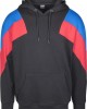 Мъжки суичър в  черно Urban Classics Oversize 3-Tone Hoody, Urban Classics, Суичъри - Complex.bg