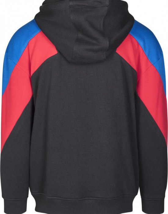 Мъжки суичър в  черно Urban Classics Oversize 3-Tone Hoody, Urban Classics, Суичъри - Complex.bg