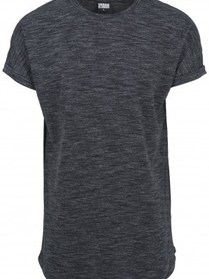 Мъжка тениска Urban Classics в черен меланж blk/wht