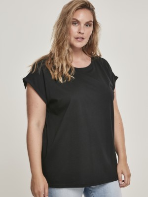 Дамска изчистена тениска Urban Classics в черно