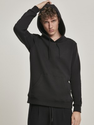 Мъжки суичър в черно Urban Classics Organic Basic Hoody