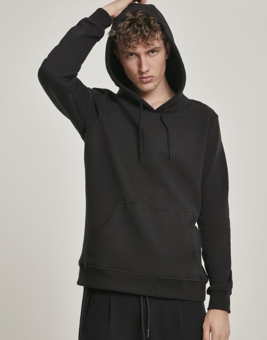 Мъжки суичър в черно Urban Classics Organic Basic Hoody, Urban Classics, Суичъри - Complex.bg