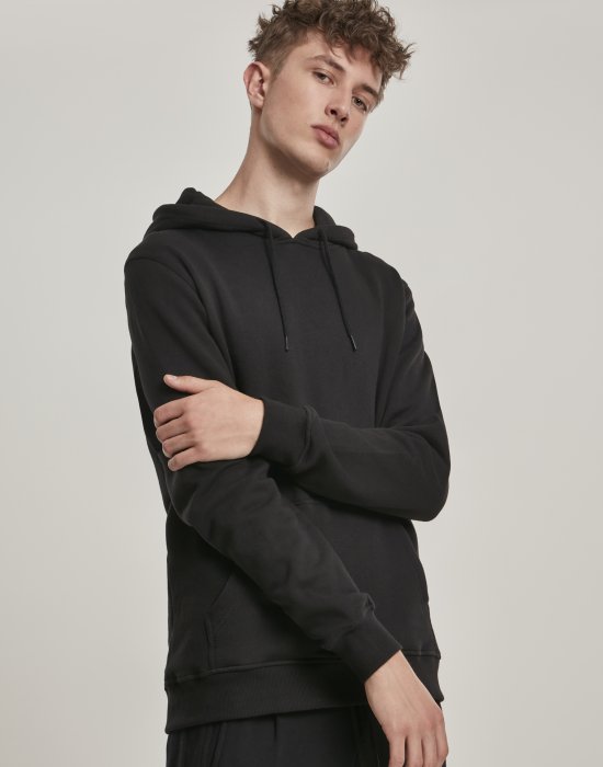 Мъжки суичър в черно Urban Classics Organic Basic Hoody, Urban Classics, Суичъри - Complex.bg