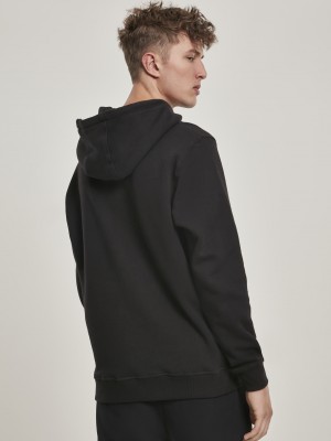 Мъжки суичър в черно Urban Classics Organic Basic Hoody