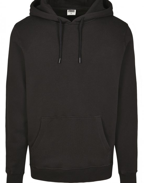 Мъжки суичър в черно Urban Classics Organic Basic Hoody, Urban Classics, Суичъри - Complex.bg