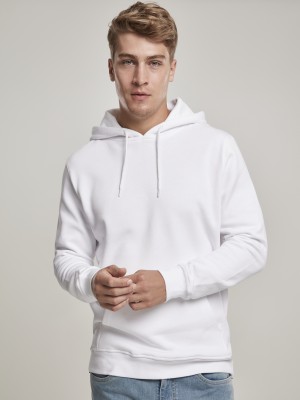 Мъжки суичър в бяло Urban Classics Organic Basic Hoody