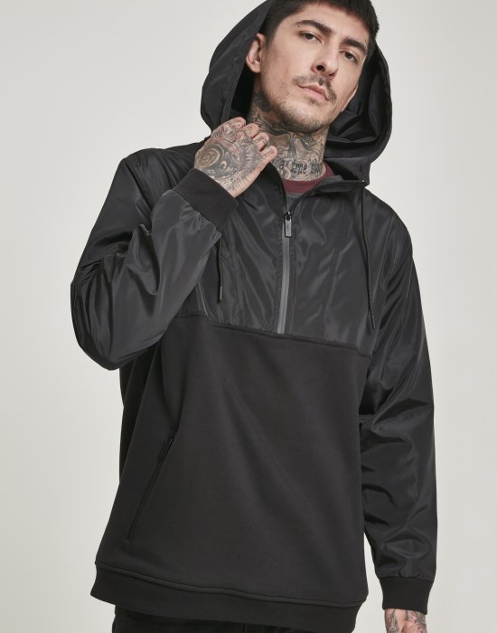 Мъжки суичър в  Urban Classics Military?Half Zip?Hoody, Urban Classics, Суичъри с цип - Complex.bg