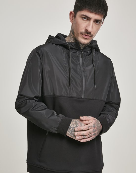 Мъжки суичър в  Urban Classics Military?Half Zip?Hoody, Urban Classics, Суичъри с цип - Complex.bg