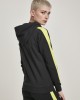 Дамски суичър в черно Urban Classics Ladies Neon Shoulder Stripe Hoody, Urban Classics, Суичъри - Complex.bg